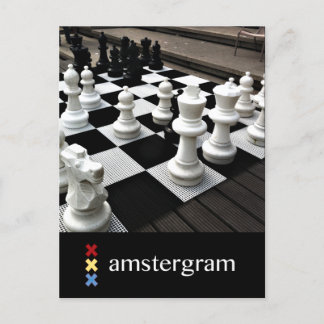 Cartão Postal Chess Amesterdã