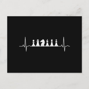 Cartão Postal Chess Heartbeat Play Chess