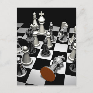 Cartão Postal Chess Jigsee Quebra-cabeça