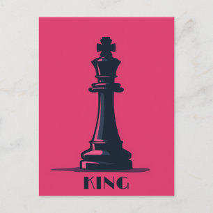 Cartão Postal Chess Piece - Rei
