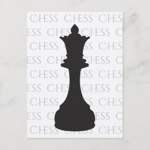 Cartão Postal Chess Queen Classic Piece Modern