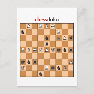 Cartão Postal chessdoku