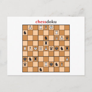 Cartão Postal chessdoku