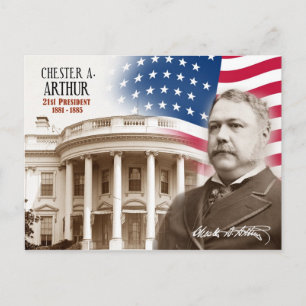 Cartão Postal Chester A. Arthur -  21º Presidente dos EUA