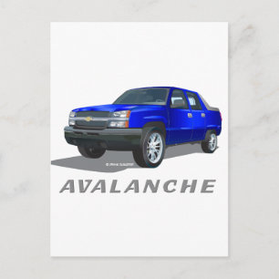 Cartão Postal Chevrolet Avalanche Blue