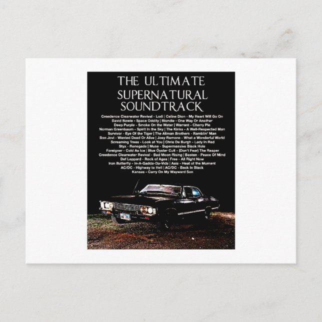 Cartão postal Chevrolet Impala SS 1967 (Frente)