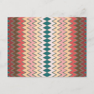 Cartão postal Chevron Zigzag Sudoeste