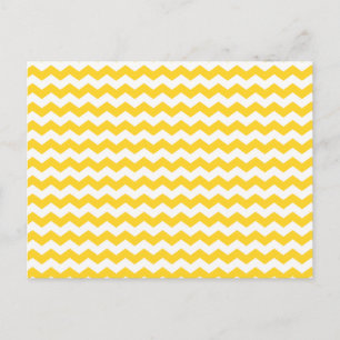 Cartão Postal chevrons brancos amarelos