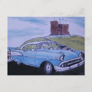 Cartão Postal Chevy Bel Air 1957