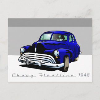 Cartão Postal Chevy Fleetline 1948