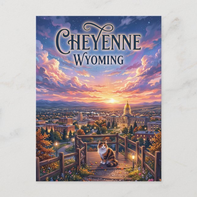 Cartão Postal Cheyenne EUA (Frente)