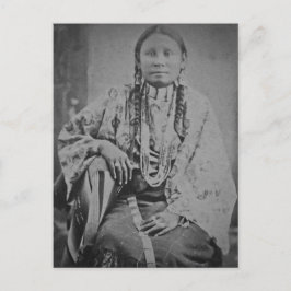 Cartão Postal Cheyenne Indian Vintage Stereoview Card
