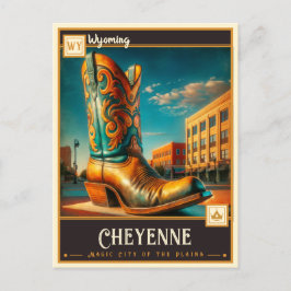 Cartão Postal Cheyenne, Wyoming | Vintage