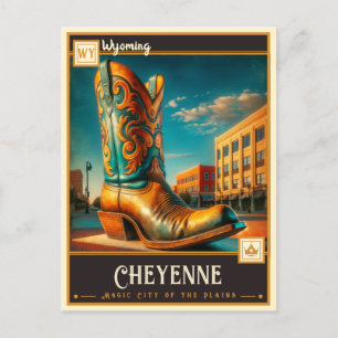 Cartão Postal Cheyenne, Wyoming   Vintage