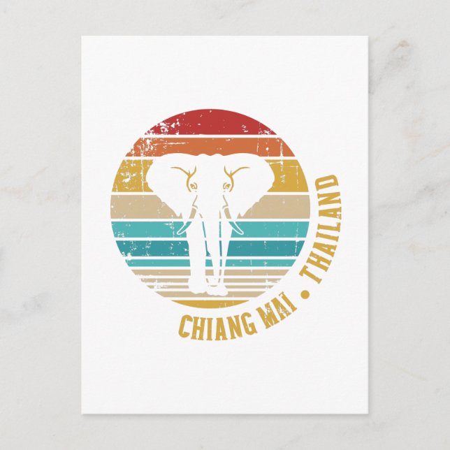 Cartão Postal Chiang Mai Tailândia (Frente)