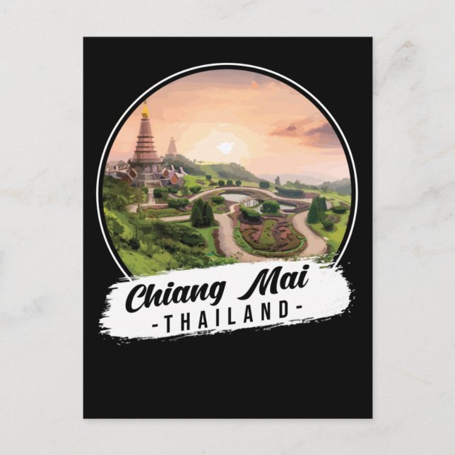 Cartão Postal Chiang Mai Thailand Souvenir (Frente)