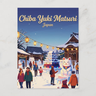 Cartão Postal Chiba Yuki Matsuri Japão