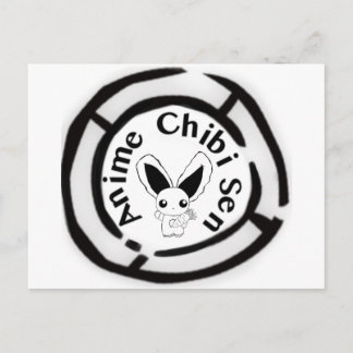 Cartão Postal Chibi Bunny