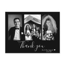 Chic Carta Letrada Casamento Agradecimento