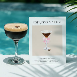 Cartão Postal Chic Cocktail Art | Receita de Espresso Martini