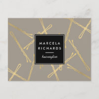 Chic Dourada Bobby Pins Hair Stylist Salon Cinza