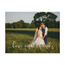 Chic Hand Lettered Weding LOVE E OBRIGADOS brancos