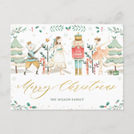 Cartão Postal Chic The Nutcracker Balé Feliz Natal