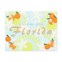 Chic Vintage Flórida Sun Orange Blossom Flor