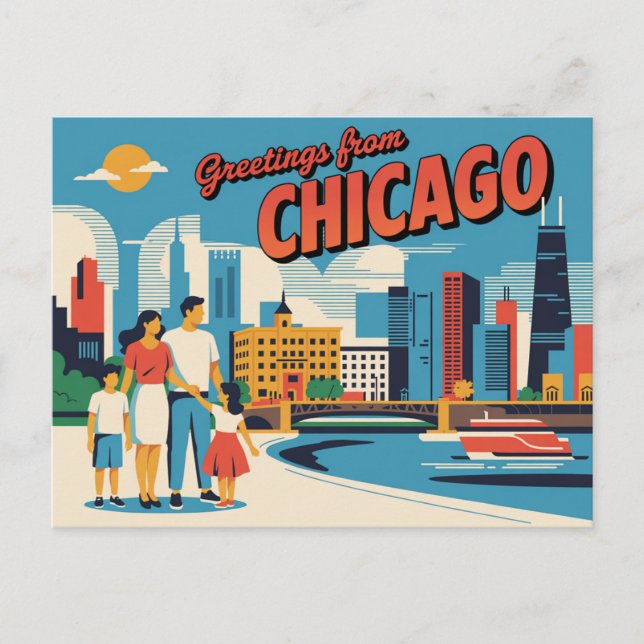 Cartão Postal Chicago (Frente)