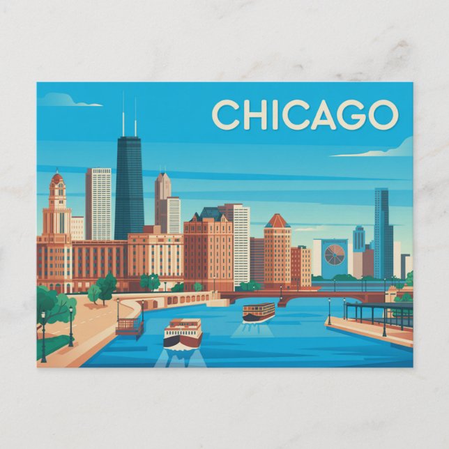 Cartão postal Chicago (Frente)