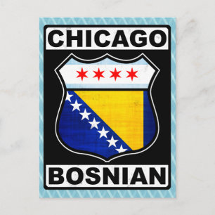Cartão Postal Chicago Bósnio Americano