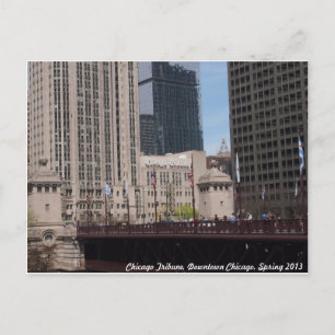 Cartão Postal Chicago centro, Chicago Tribune