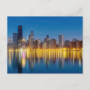 Cartão postal Chicago Dawn Cityscape