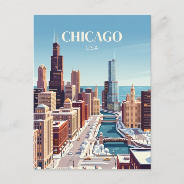 Cartão Postal Chicago, EUA (Frente)