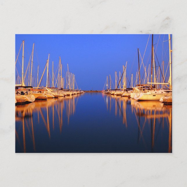 Cartão Postal Chicago Harbor (Frente)