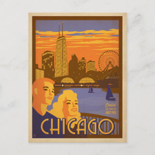 Cartão Postal Chicago, IL - Pier de Marinho