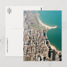 Chicago, Ill. Cartão-postal de exibição aérea