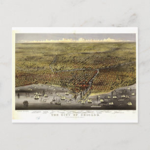 Cartão Postal Chicago Illinois, 1874