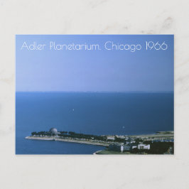 Cartão Postal Chicago Illinois, Adler Planetarium Vintage 1966