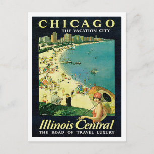 Cartão Postal Chicago Illinois IL US Vintage