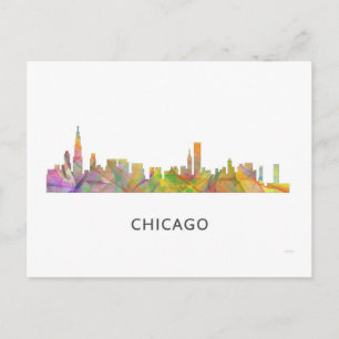 CARTÃO POSTAL CHICAGO, ILLINOIS SKYLINE WB1 -