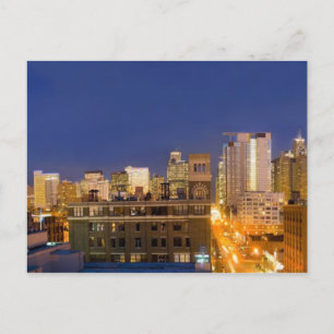 Cartão Postal Chicago, Illinois, tiro no horizonte de West Loop