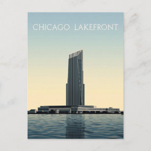 Cartão Postal Chicago Lakefront: Torre Moderna