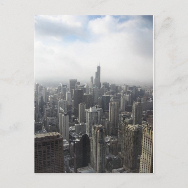 Cartão Postal Chicago Skyline (Frente)