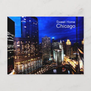 Cartão Postal Chicago Skyline