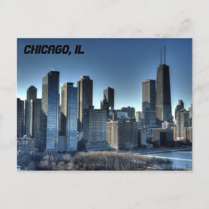 Cartão Postal Chicago Skyline