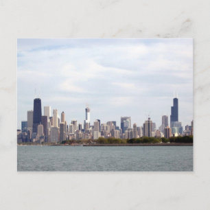 Cartão Postal Chicago Skyline