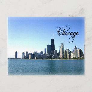 Cartão Postal Chicago Skyline Photo Across do Lago Michigan