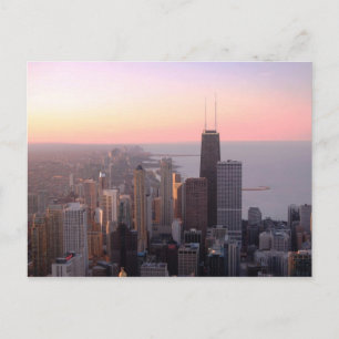 Cartão Postal Chicago Sunset