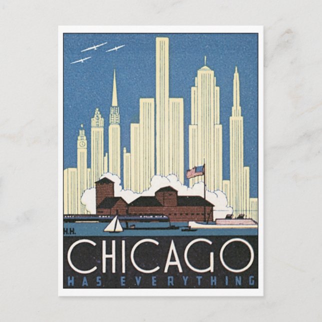 Cartão Postal Chicago tem tudo (Frente)